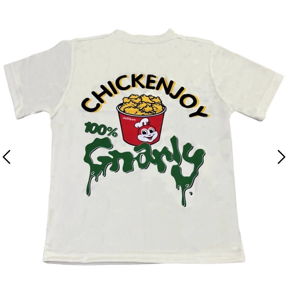 [SOLD] Jollibee x KATSEYE Chickenjoy 100% Gnarly Jersey Shirt
(LIMITED RELEASE)